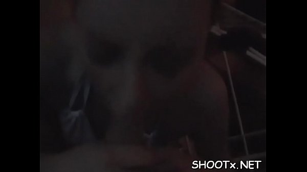 Slutty teenager tests her unfathomable throat with her man'_s ding-dong