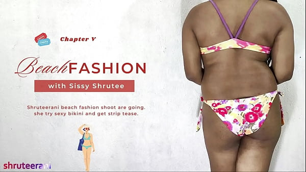 海滩时尚第 5 部分 - 穿着比基尼的印度跨性别独奏