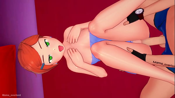 Gwen finished her shower and takes off her towel to fuck (adult version)