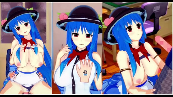 [Eroge Koikatsu!] Touhou Hinanai Tenko si massaggia il seno H! Video anime 3DCG con seni grandi (Progetto Touhou) [Gioco hentai Touhou Hinana Tenshi]